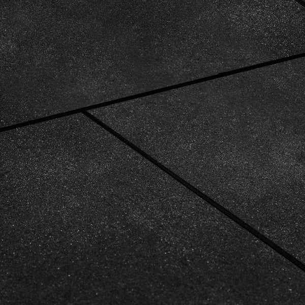 CORTEX 15mm Commercial Bevelled Edge Rubber Gym Tile Mat (1m x 1m) Pack of 64