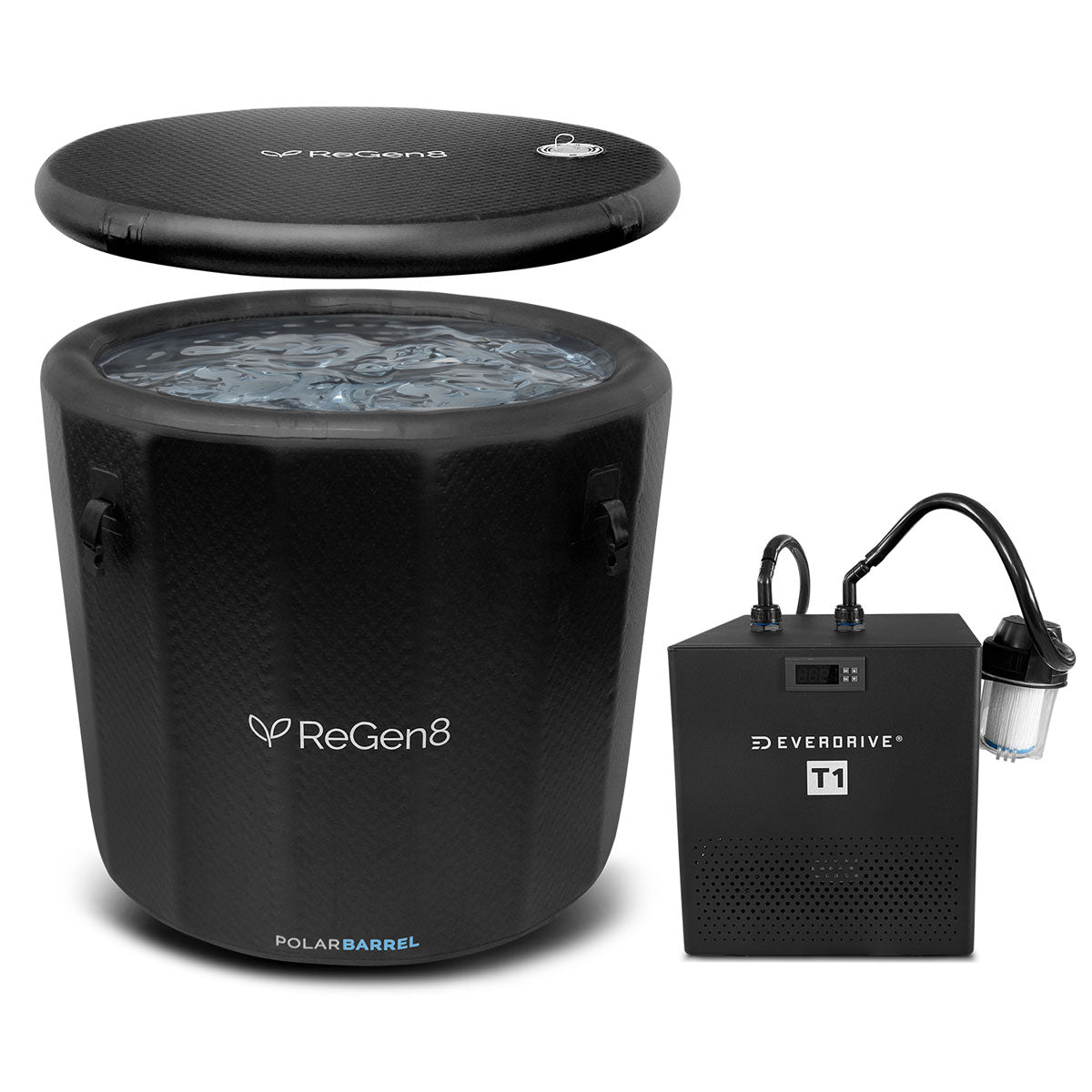 Regen8 340L Ice Bath with 280W 3°C Chiller PolarBarrel T1