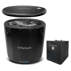 Regen8 340L Ice Bath with 510W 2°C Chiller PolarBarrel T2
