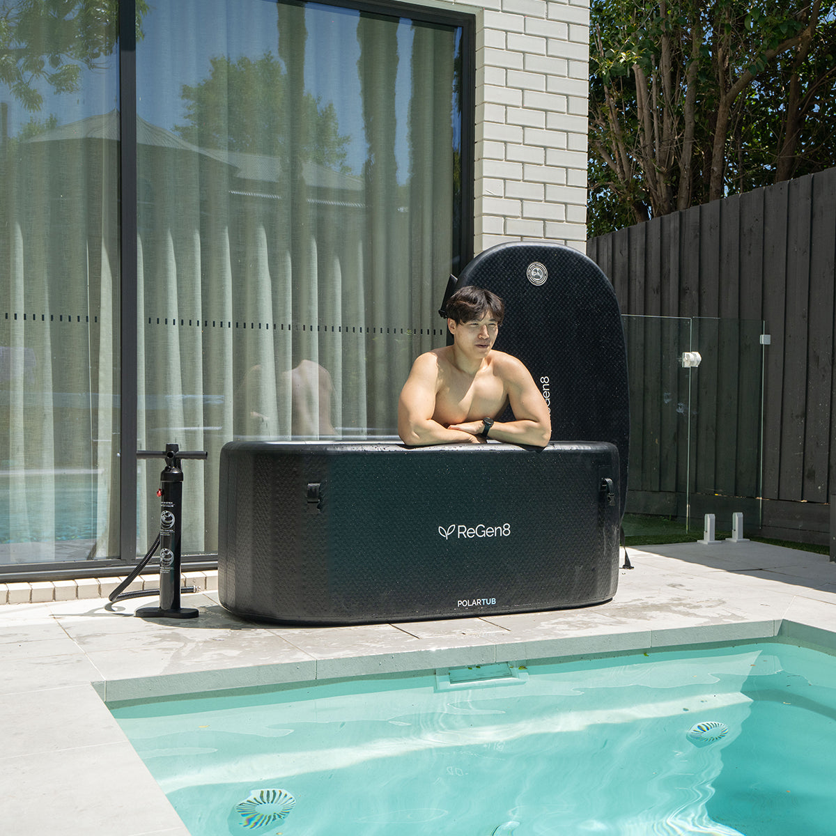 Regen8 505L Ice Bath with 510W 2°C Chiller PolarTub T2
