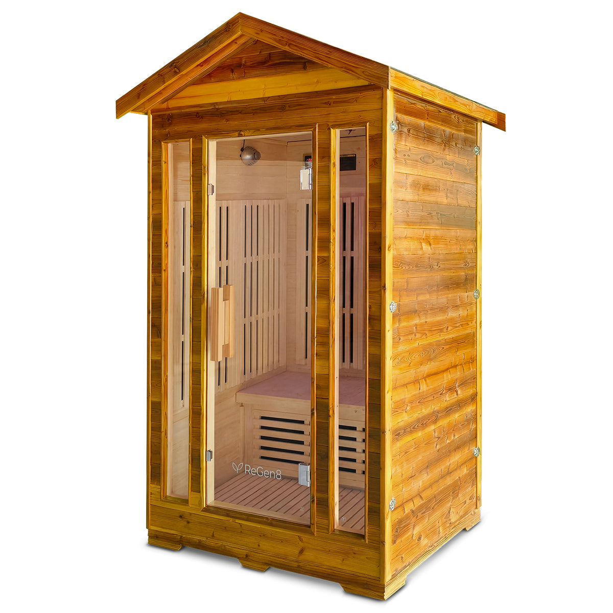ReGen8 Duo Outdoor - 2 Person Infrared Sauna (Natural)