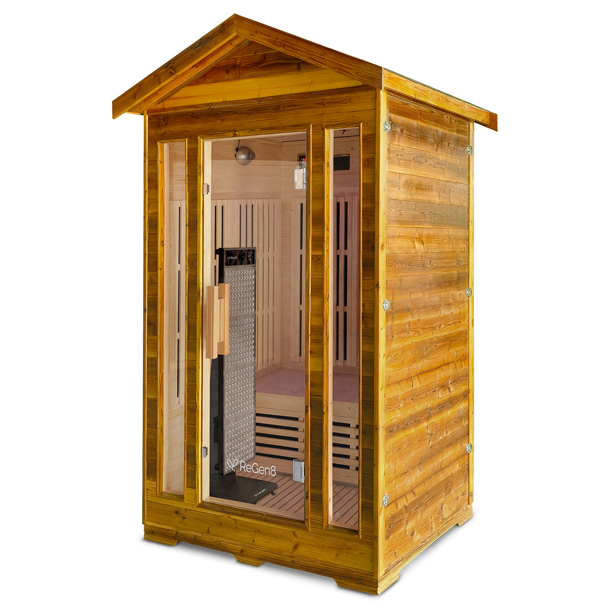 ReGen8 Duo Outdoor - 2 Person Infrared Sauna (Natural)