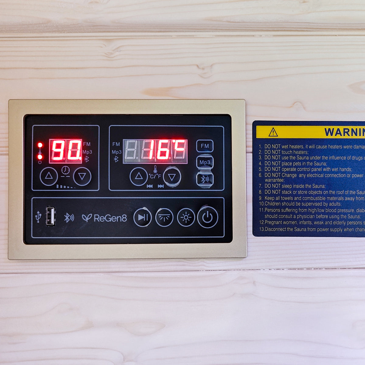 ReGen8 Duo Outdoor - 2 Person Infrared Sauna (Natural)