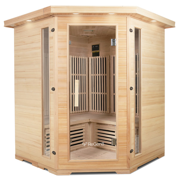 Regen8 Quadro Corner - 4 Person Infrared Sauna
