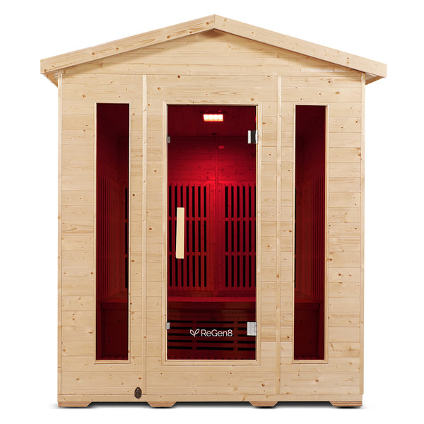 ReGen8 Quadro Outdoor - 4 Person Infrared Sauna (2025)