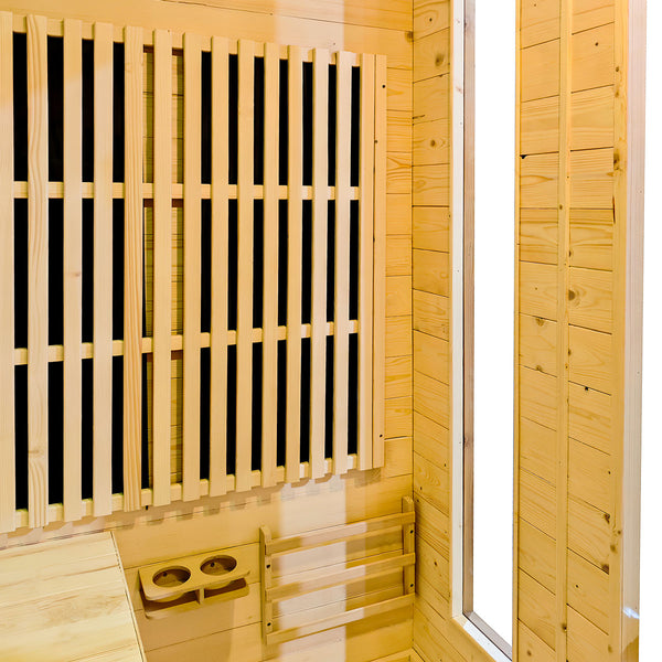 ReGen8 Quadro Outdoor - 4 Person Infrared Sauna (Natural)