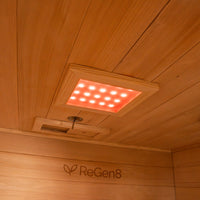 ReGen8 Quadro Indoor - 4 Person Infrared Sauna (Natural)