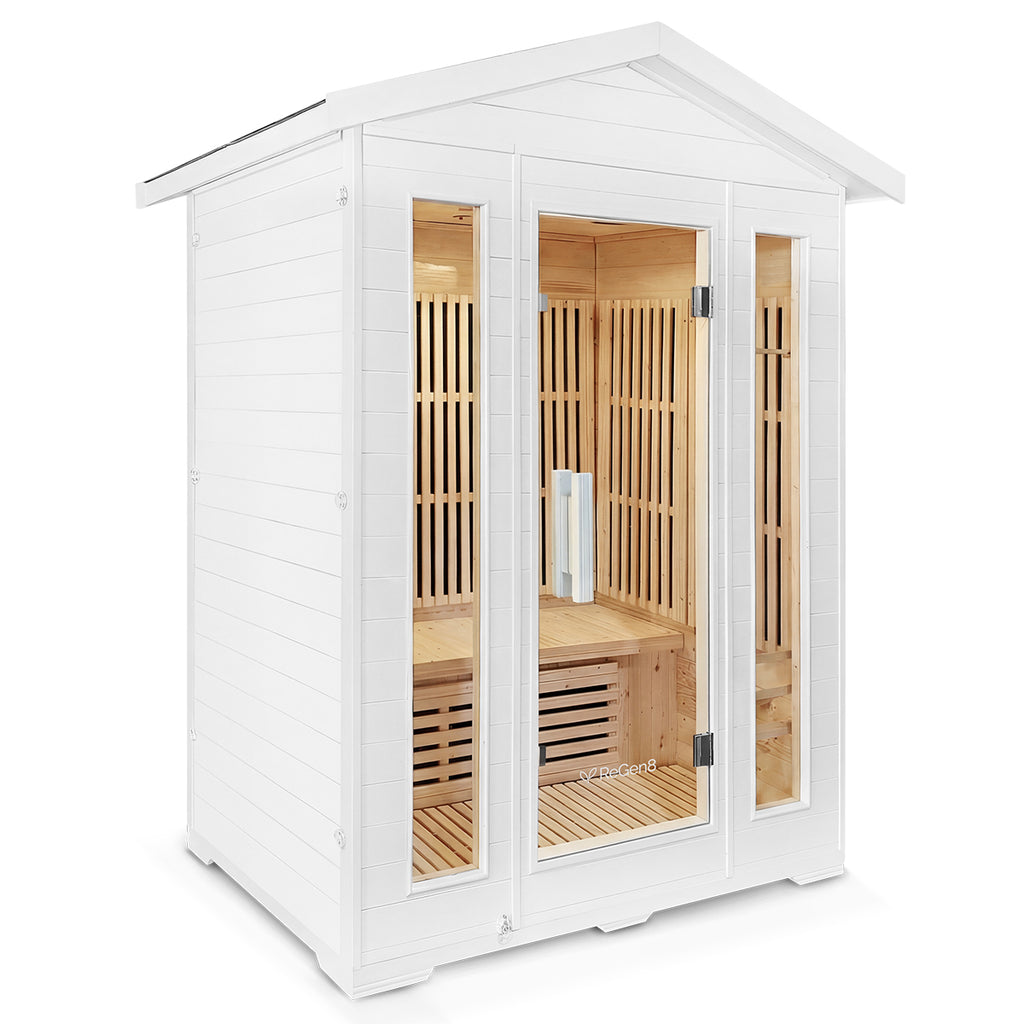 Regen8 Trio Outdoor - 3 Person Infrared Sauna (White) – Lifespan
