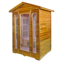 ReGen8 Trio Outdoor - 3 Person Infrared Sauna (Natural)