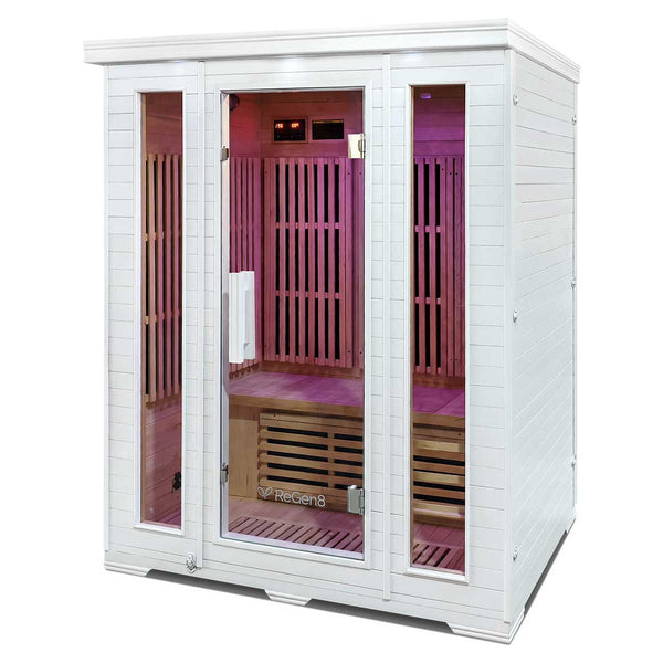 ReGen8 Trio - 3 Person Infrared Sauna (White)