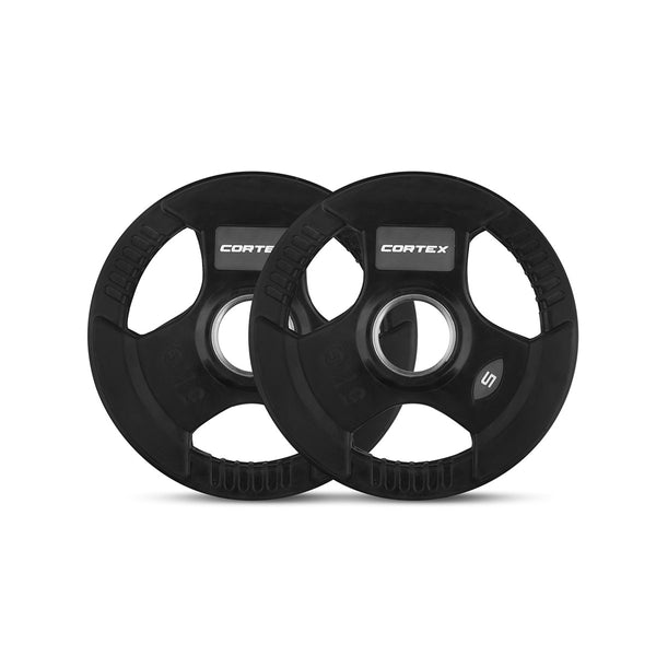 CORTEX BN-11 Exercise FID Bench + 85kg Olympic Tri-Grip Weight Plate and Dumbbell Package