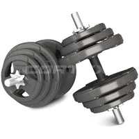 CORTEX 90kg Tri-Grip 27mm Standard Barbell Weight Set with Weight Tree