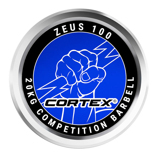 CORTEX ZEUS100 7ft 20kg Olympic Competition Barbell with Aluminium Lockjaw Collars