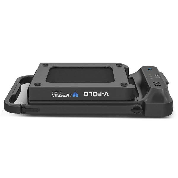 V-Fold Treadmill with ErgoDesk Automatic Standing Desk 1800mm (White)