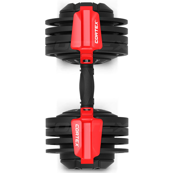 CORTEX Revolock V2 24kg Adjustable Dumbbell + Barbell + Kettlebell All-in-One Set (24kg Single)