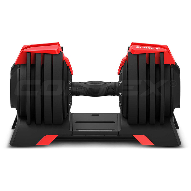 Cortex Revolock V2 48kg Adjustable Dumbbell + Barbell + Kettlebell All-in-One Set (24kg Pair)