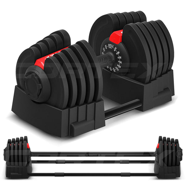 Cortex Revolock V2 40kg Adjustable Dumbbell & Barbell All-in-One Set (40kg Single)