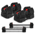 Cortex Revolock V2 80kg Adjustable Dumbbell & Barbell All-in-One Set (40kg Pair)