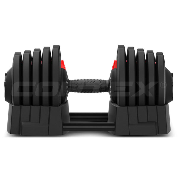 Cortex Revolock V2 80kg Adjustable Dumbbell & Barbell All-in-One Set (40kg Pair)