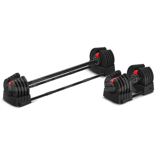 Cortex Revolock V2 80kg Adjustable Dumbbell & Barbell All-in-One Set (40kg Pair)