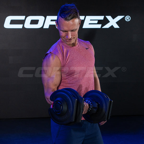 Cortex Revolock V2 80kg Adjustable Dumbbell & Barbell All-in-One Set (40kg Pair)