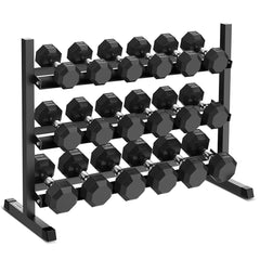 Cortex 360kg Hex Dumbbell Set with Stand 10kg-30kg (9 pairs)