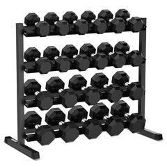 Cortex 495kg Hex Dumbbell Set with Stand 10kg-35kg (11 pairs)