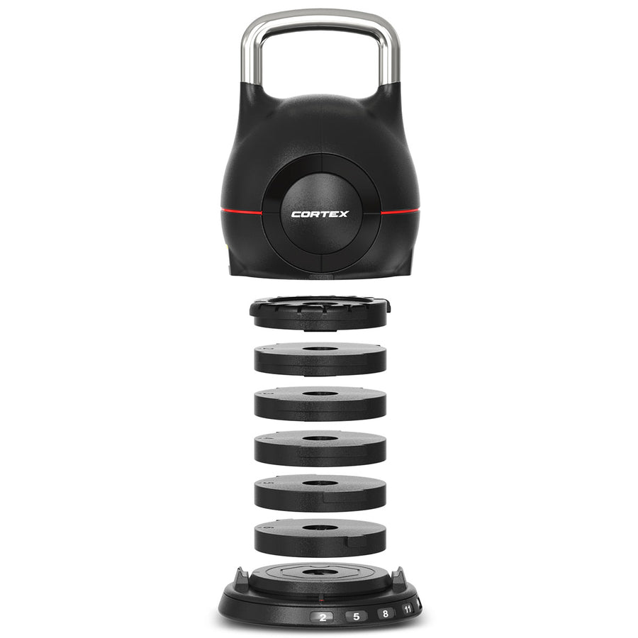 CORTEX 7-in-1 RevoLock Quick Adjust 20kg Kettlebell
