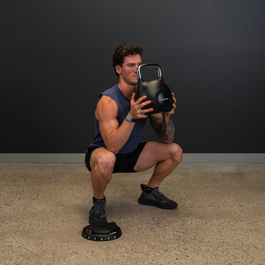 CORTEX 7-in-1 RevoLock Quick Adjust 20kg Kettlebell