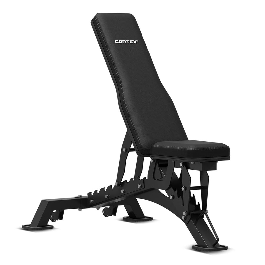 CORTEX PR-4 Foldable Squat & Power Rack + BN-9 Bench + 130kg Olympic Bumper Weight and Barbell Package