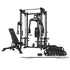 Cortex PR-5 Folding Power Rack with 100kg Olympic Tri-Grip Weight, Bar and Bench Set