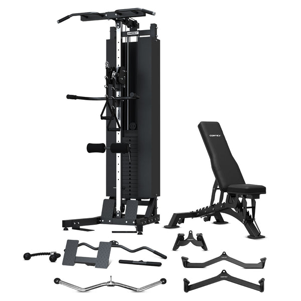 Cortex FT-12 Lat Pulldown and Row Station Set with Pro Attachments