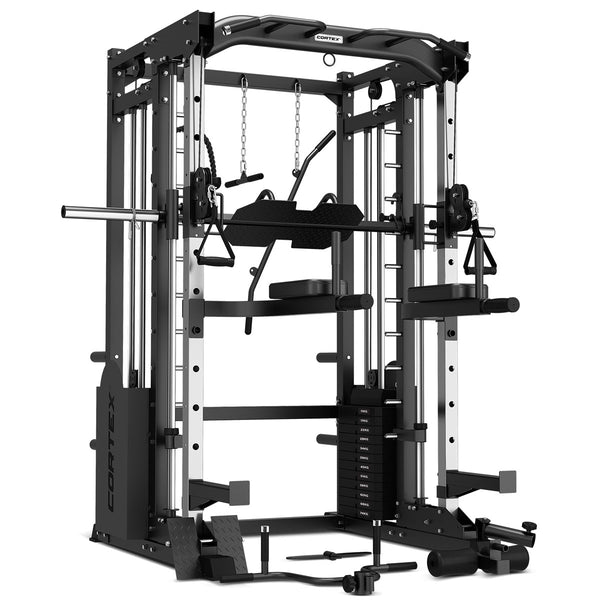 CORTEX SM-25 6-in-1 Power Rack with Smith & Cable Machine