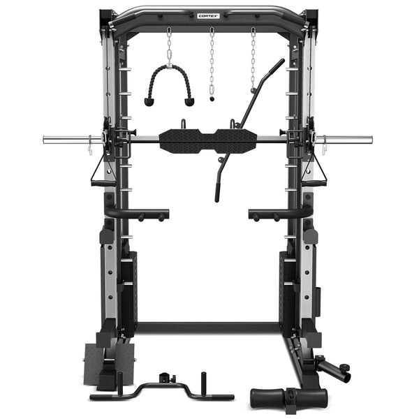 CORTEX SM-25 6-in-1 Power Rack with Smith & Cable Machine