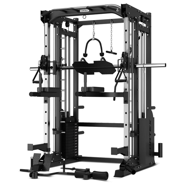 CORTEX SM-25 6-in-1 Power Rack with Smith & Cable Machine