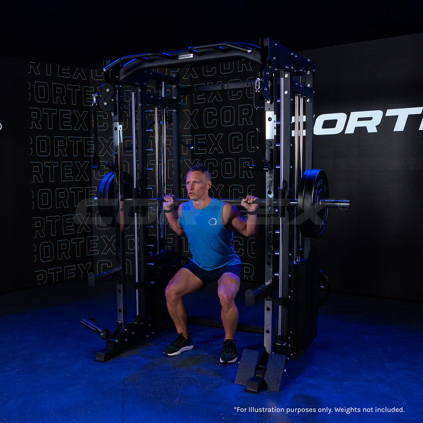 CORTEX SM-25 6-in-1 Power Rack with Smith & Cable Machine | Lifespan ...