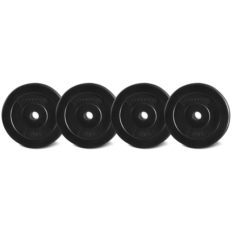 CORTEX 5kg EnduraShell 25mm Standard Plates (Set of 4)