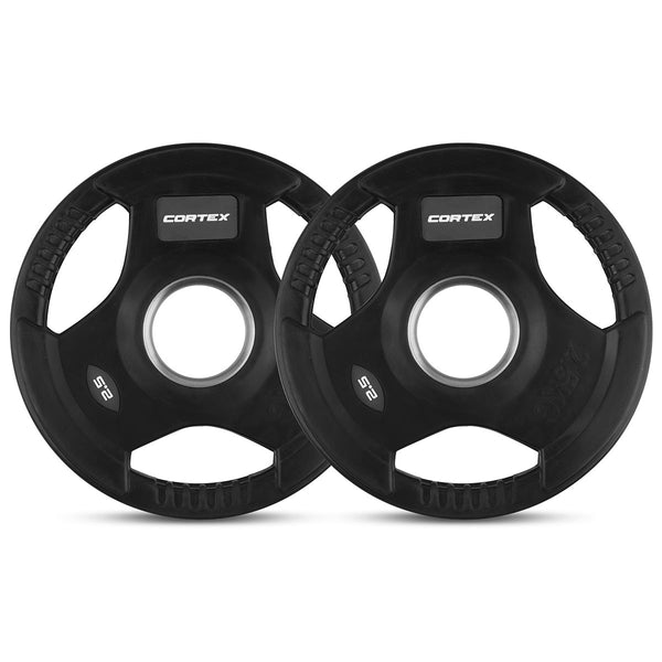 CORTEX 2.5kg Tri-Grip V2 50mm Olympic Plates (Pair)