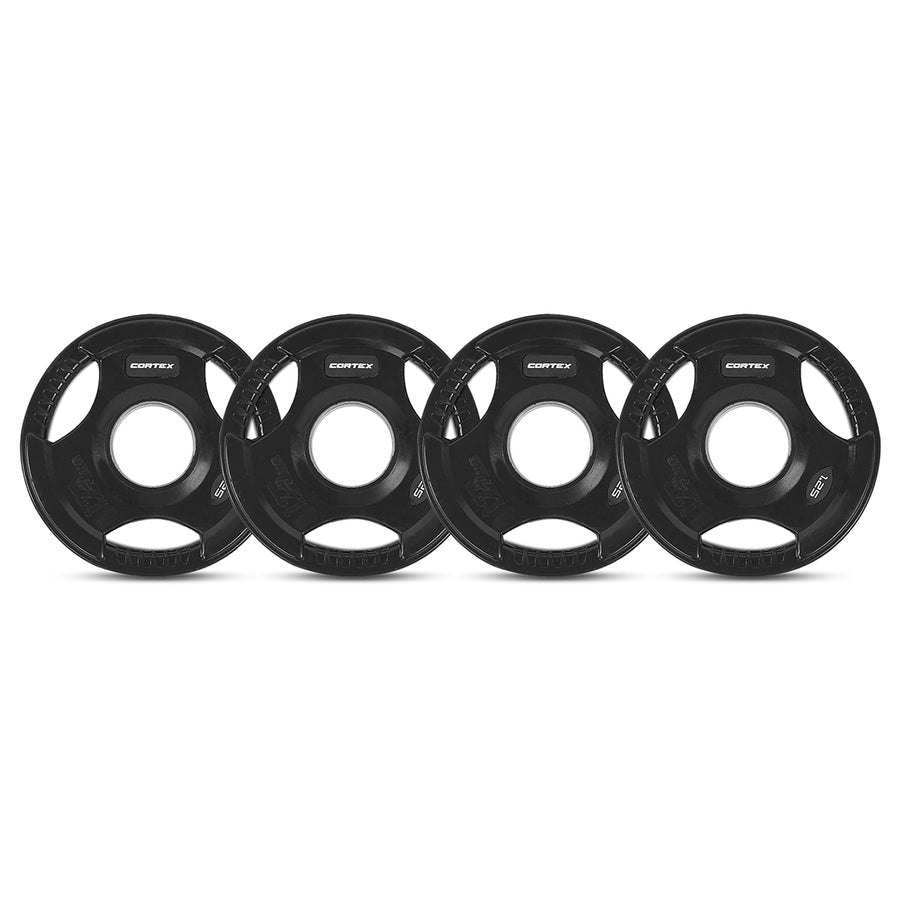 CORTEX 80kg Tri-Grip V2 50mm Olympic Plate Set
