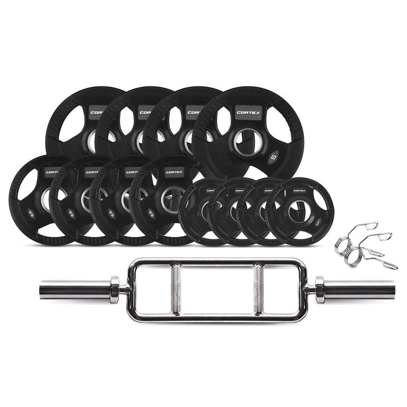 CORTEX 45kg Tri Bar V2 50mm Olympic Weight Set