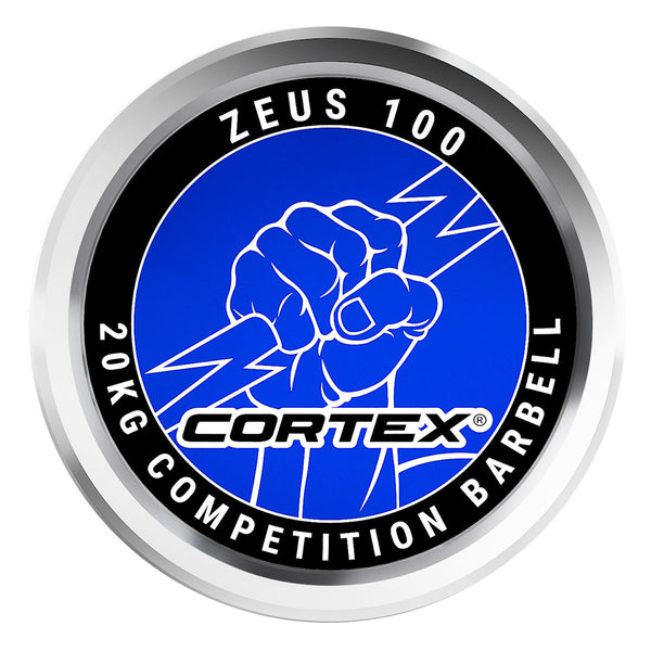 CORTEX ZEUS100 7ft 20kg Olympic Competition Barbell (Hard Chrome)