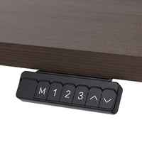 ErgoDesk Electric Standing Desk 140cm (Walnut/Black)