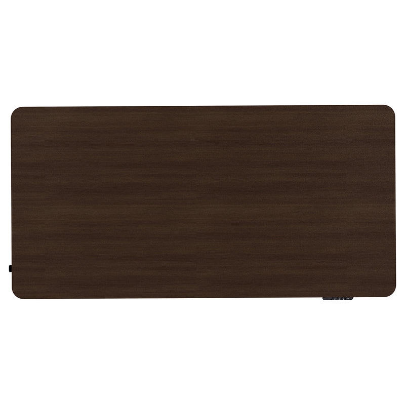 ErgoDesk Dual Motor Electric Standing Desk 160cm (Walnut/Black)