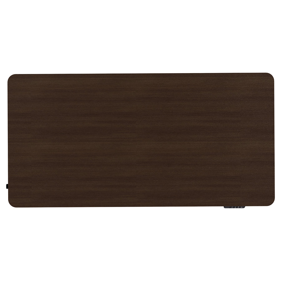 ErgoDesk Dual Motor Electric Standing Desk 160cm (Walnut/Black)