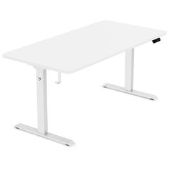 ErgoDesk Dual Motor Electric Standing Desk 160cm (White/White)