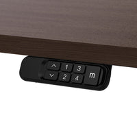 ErgoDesk Dual Motor Electric Standing Desk 180cm (Walnut/Black)