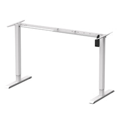 ErgoDesk Dual Motor Electric Standing Desk Frame (Suits 160cm to 180cm, White) 