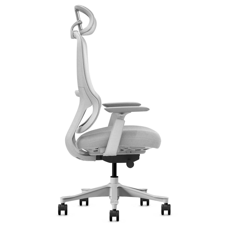 DM8 Ergonomic Office Desk Chair (White/Grey)