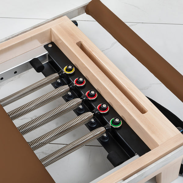 Contour Folding Wooden Pilates Reformer Machine (Espresso)