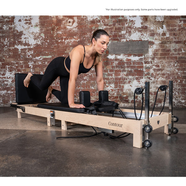 Lifespan Fitness Contour Folding Wooden Pilates Reformer Machine Set